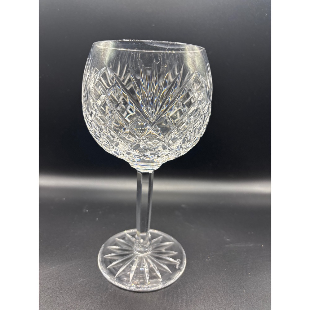 Vintage Crystal "Antrim" Balloon Wine Hock Glasses 8 Inch